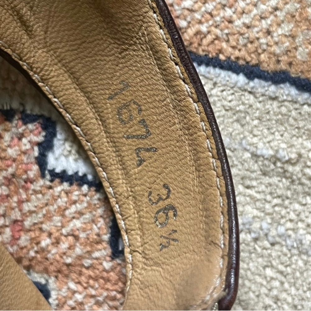 Brown Leather Sandals - Picture 9 of 9